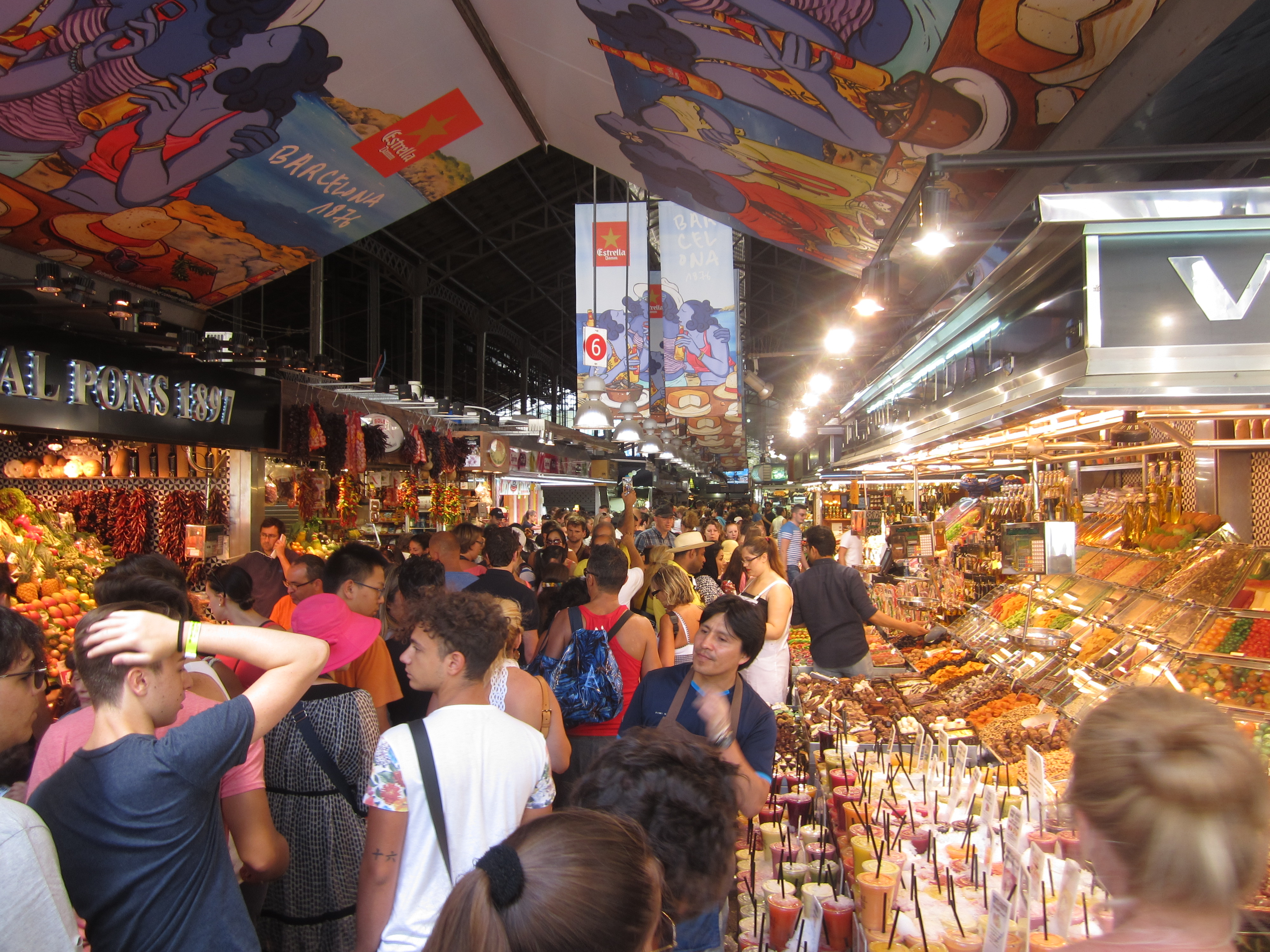 Opulent market, Barcelona