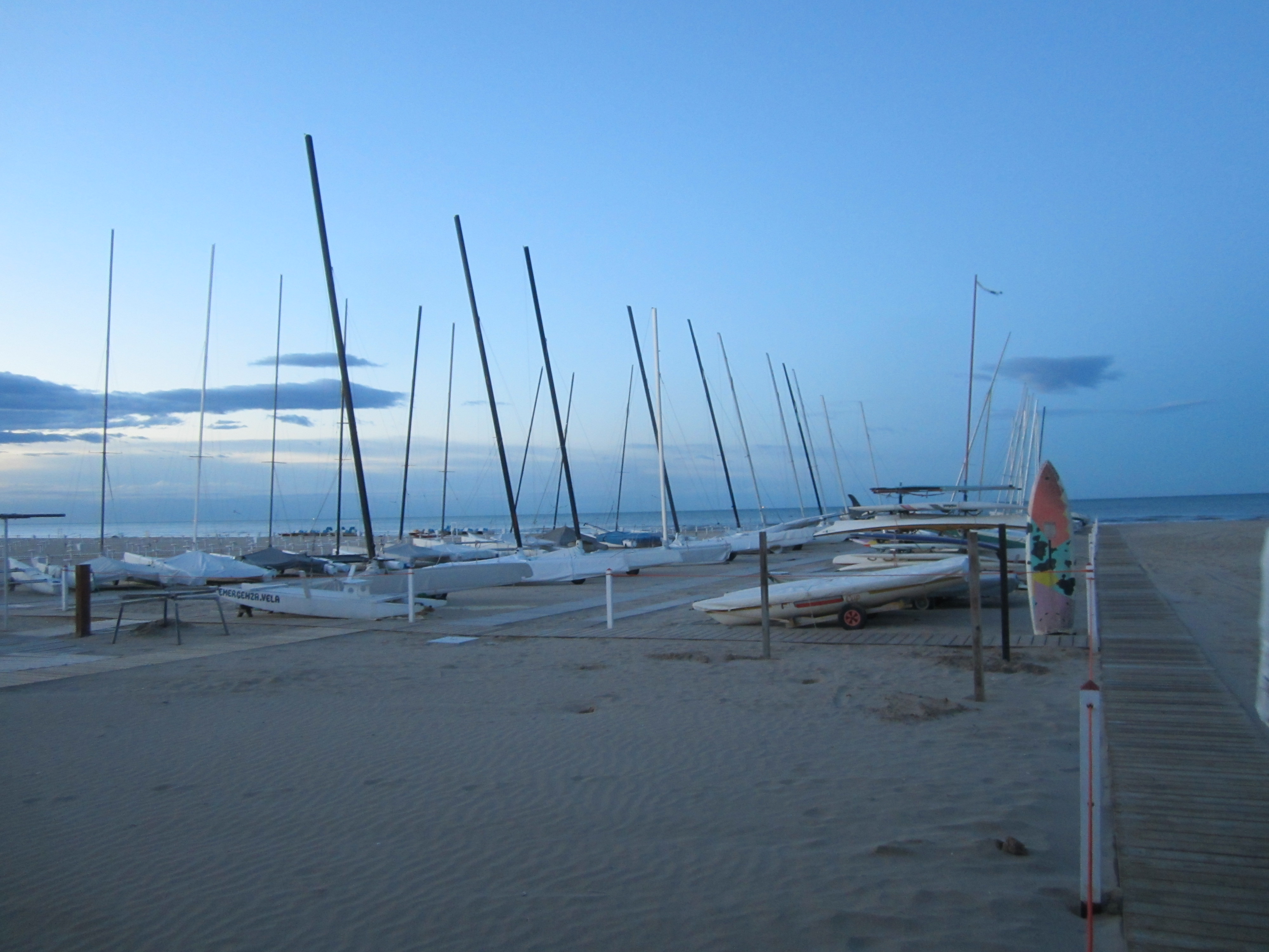 Boats on beach, Italy